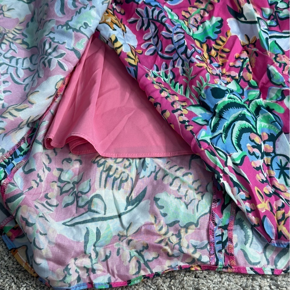 J. McLaughlin Floral Freshfield Blakely Skirt 2 tropical colorful pencil knee - Picture 11 of 12